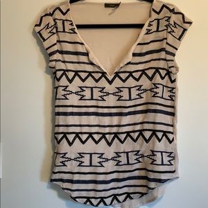 Taupe Aztec Shortsleeved Shirt